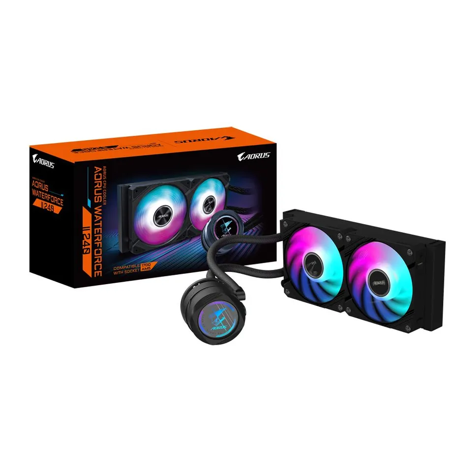 GIGABYTE AORUS WATERFORCE II 240 Refrigerador líquido CPU 2x ARGB 120mm LGA 1851 AM5