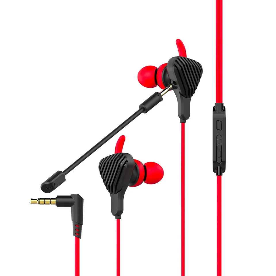 Celly CyberWired Auriculares Gaming In-Ear Negro/Rojo