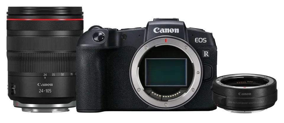 Canon EOS RP + RF24-105mm f/4L IS USM + EF-R Adapter 26.2MP
