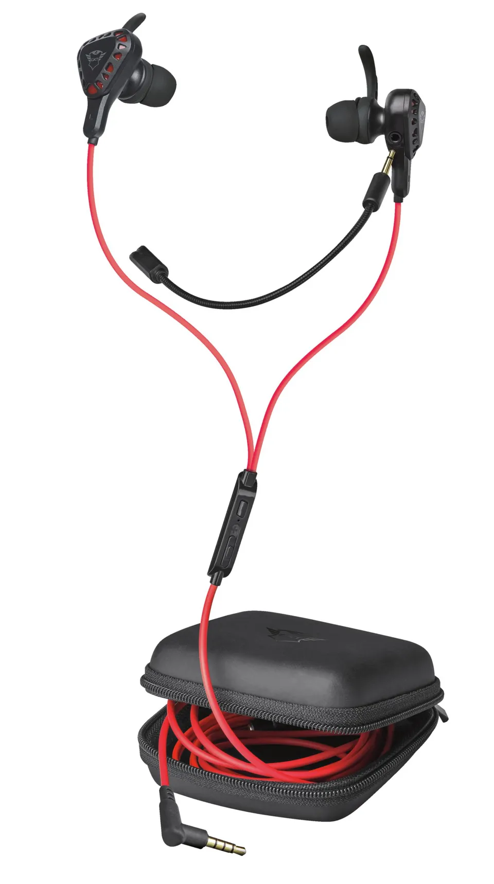 Trust GXT 408 Auriculares Intraurales Cable Juego Negro/Rojo