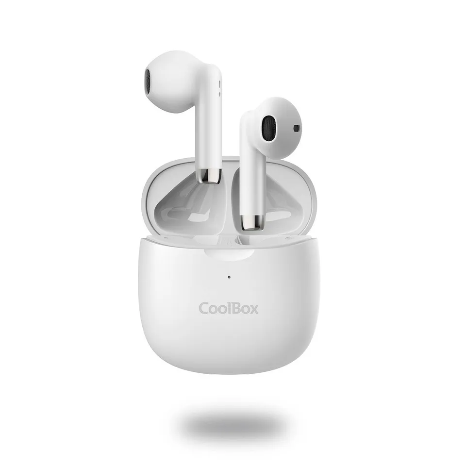CoolBox TWS-01 Auriculares Bluetooth con Micrófono Blanco