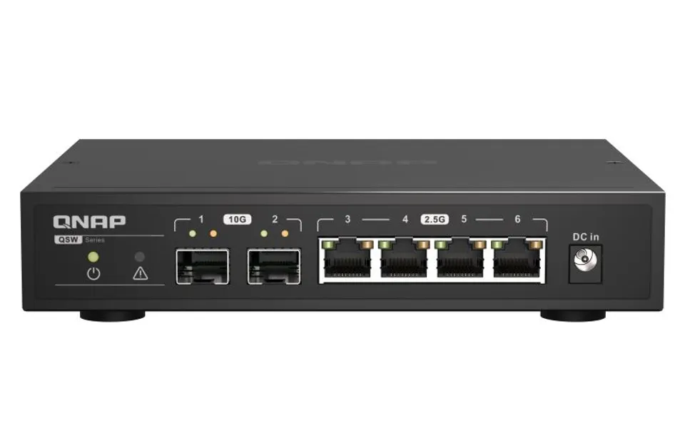 QNAP QSW-2104-2S switch No administrado 2.5G Ethernet Negro