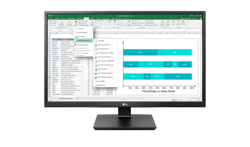 LG 27BK550Y-B 27" Full HD LED Monitor