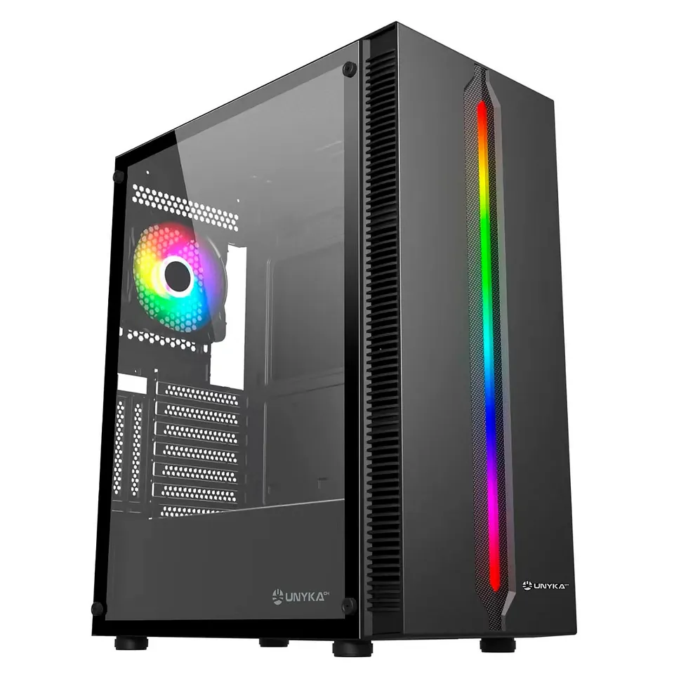 UNYKA Caja ATX Armor Lumina Negra