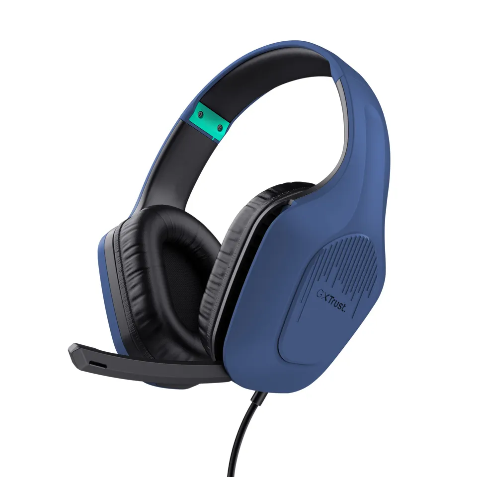 Trust GXT 415B Zirox Auriculares Gaming Alámbricos Azul