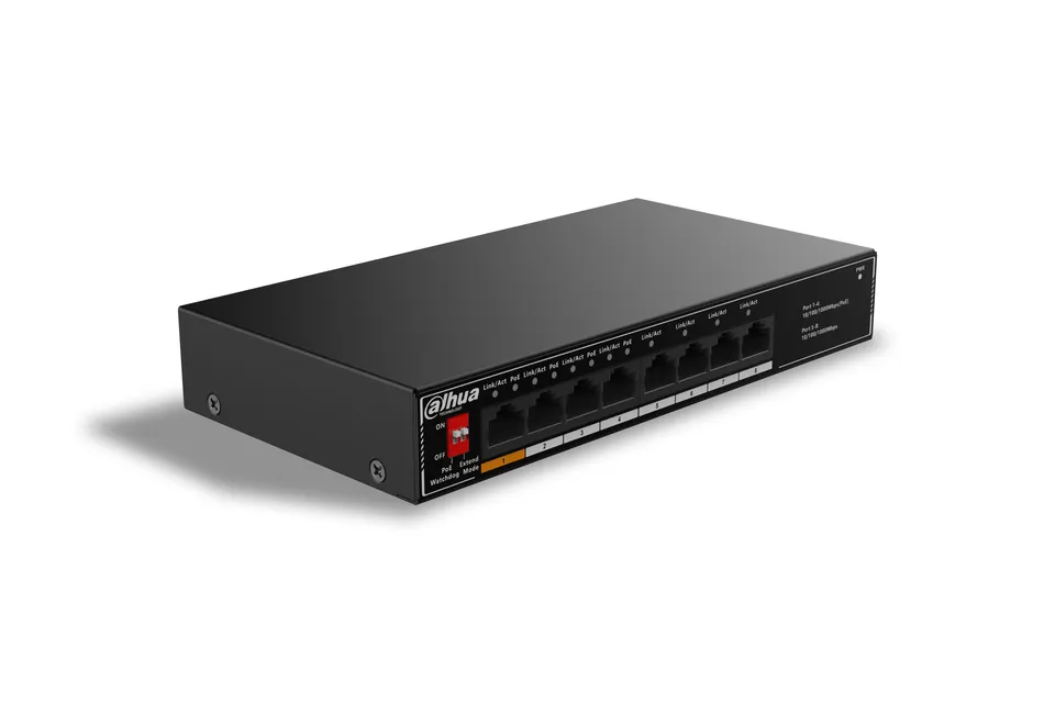 Dahua Technology PoE SG1008LP No administrado Gigabit Ethernet PoE Negro
