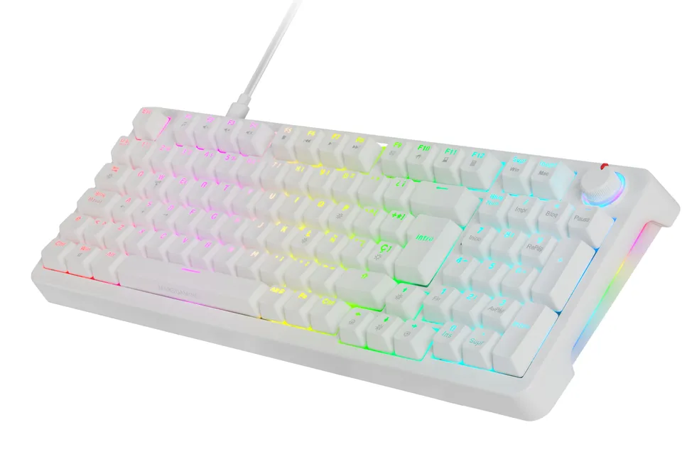 Mars Gaming MKPROWYES Teclado USB QWERTY Español Blanco