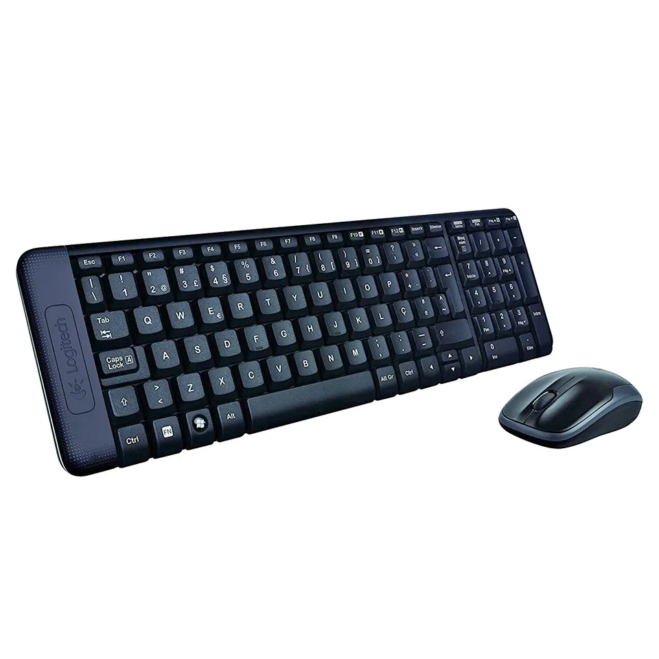 Logitech MK220 Wireless Teclado y Ratón USB Español Negro
