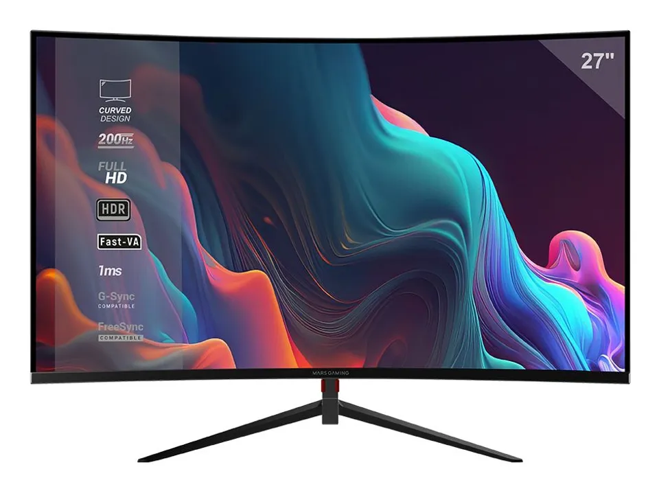 Mars Gaming MV-27C Pantalla 27" Full HD 1920x1080 Negro