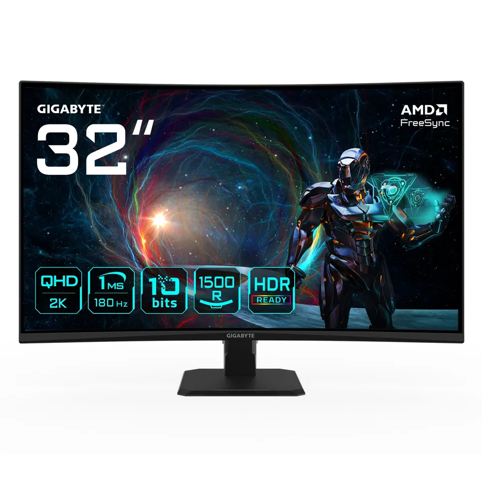 GIGABYTE GS32QCA 31.5" Curvo QHD 180Hz 1ms FreeSync HDR