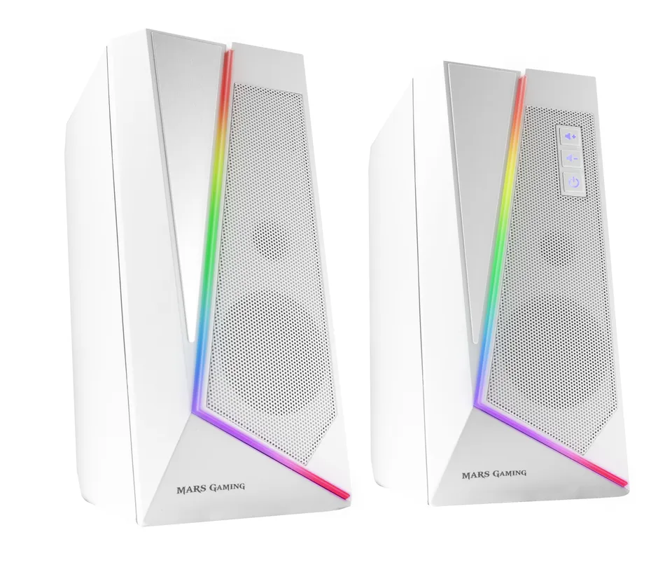 Mars Gaming MS7 Altavoces BT5.0 20W RMS RGB Blanco DSP