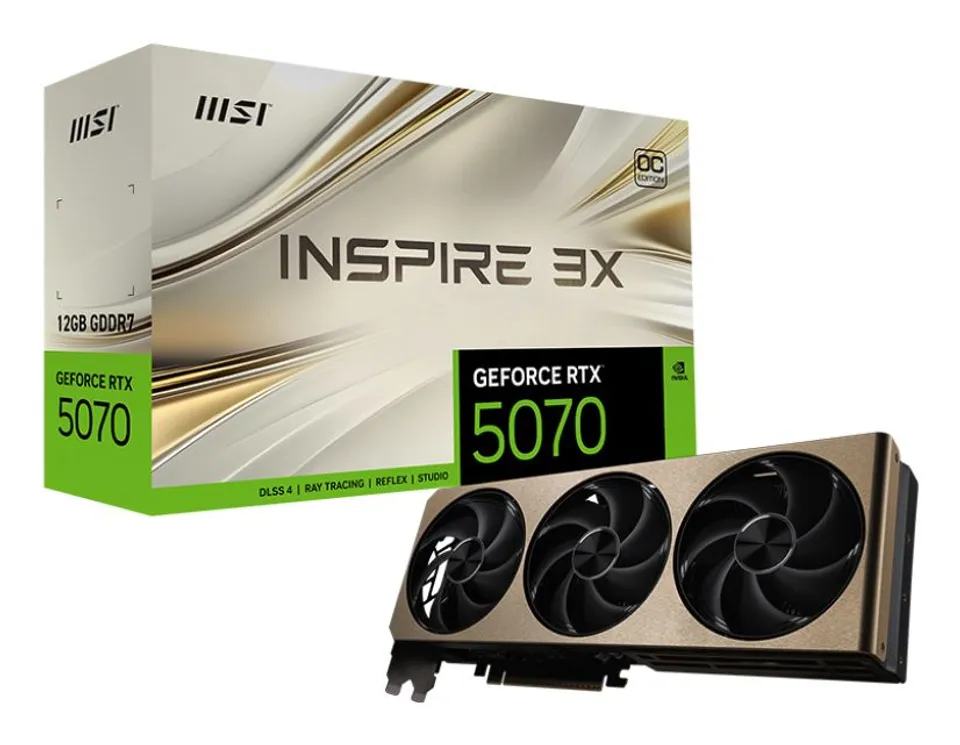 MSI GeForce RTX 5070 INSPIRE 3X OC 12GB GDDR7