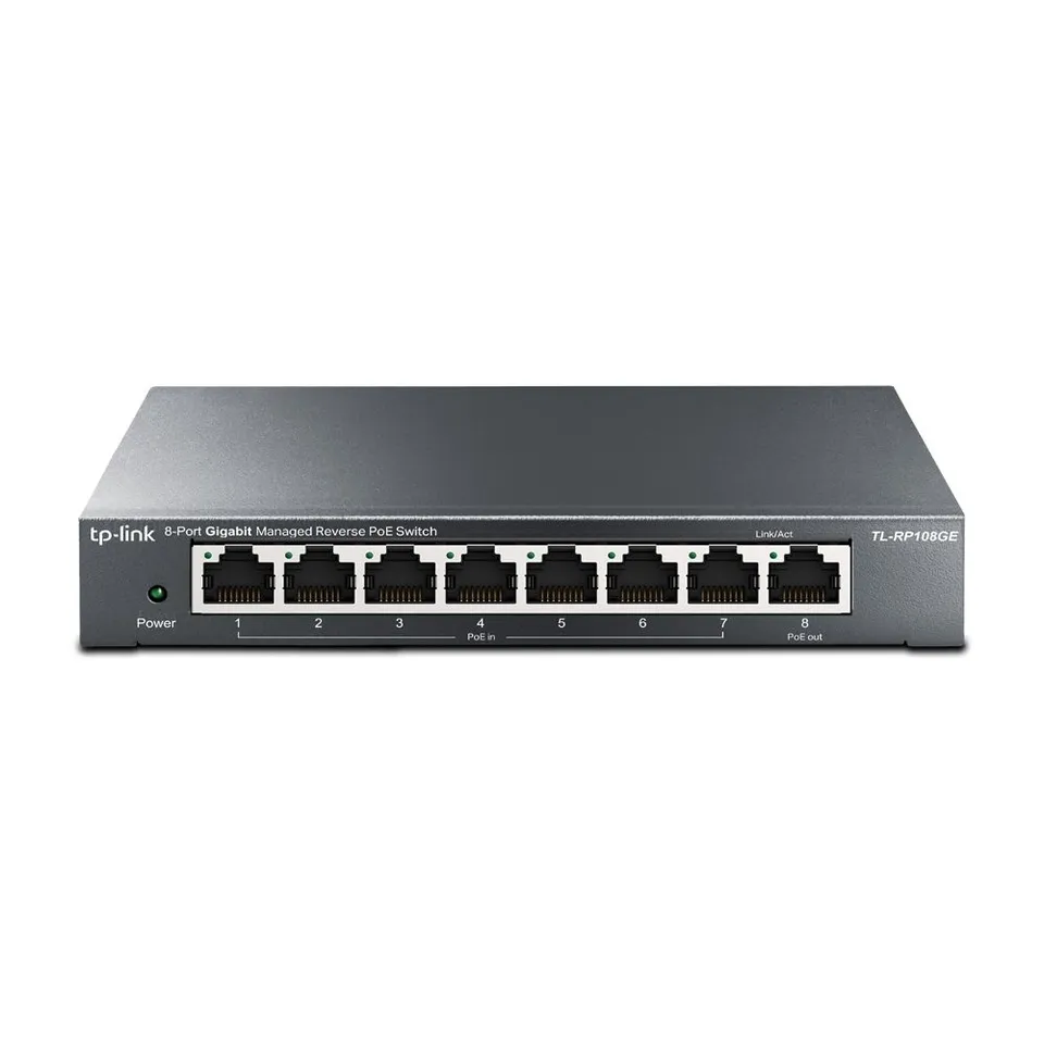 TP-Link TL-RP108GE Switch Gestionado L2 Gigabit Ethernet PoE Negro