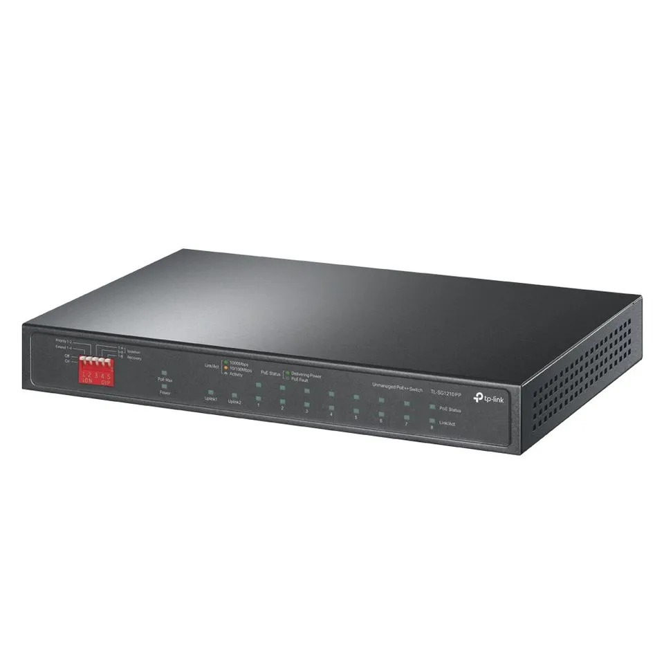 TP-Link TL-SG1210PP Switch No Administrado Gigabit Ethernet PoE Negro