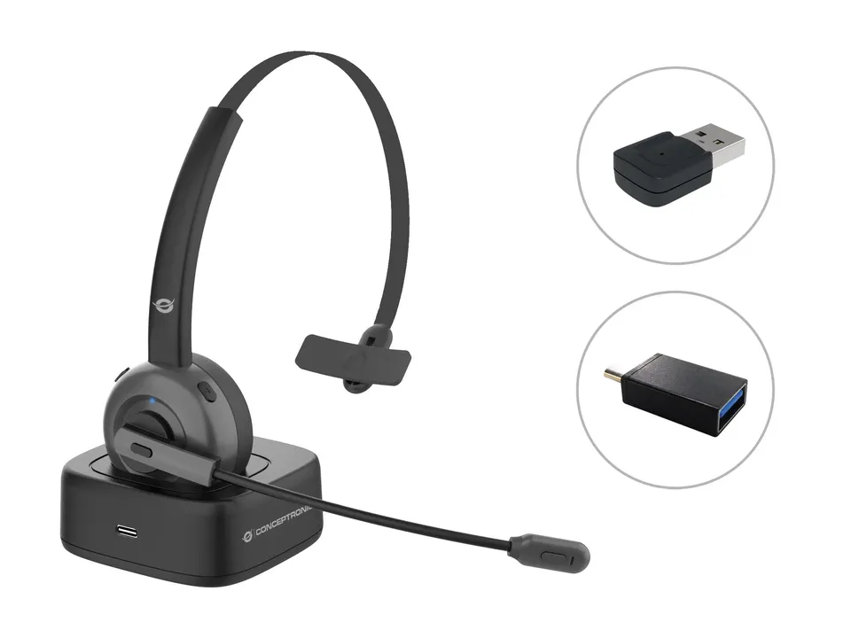 Conceptronic POLONA03BDA Auriculares Bluetooth Base Negro