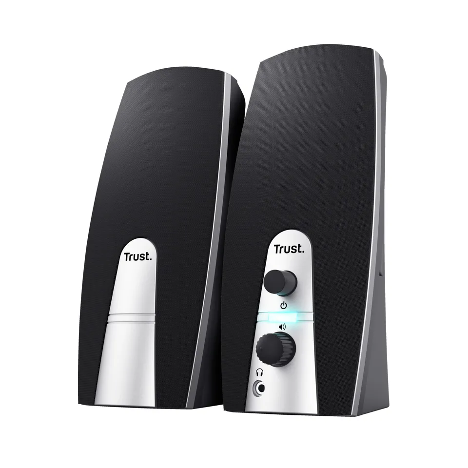 Trust 24660 Altavoces 2.0 5W PC Portátil Negro Metálico