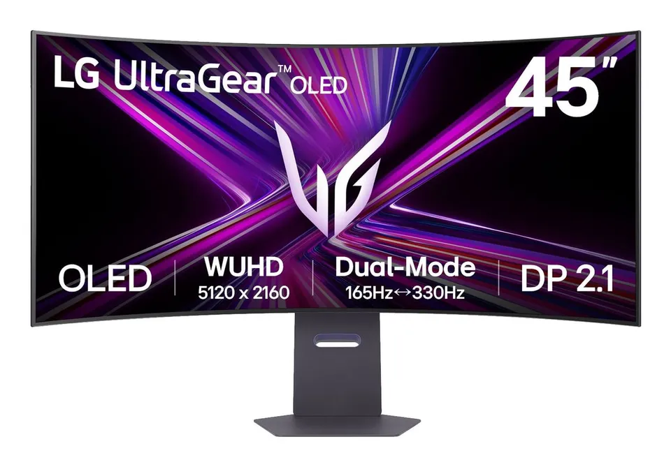 LG UltraGear 45" (114,3 cm) OLED 5120×2160 Monitor PC Negro
