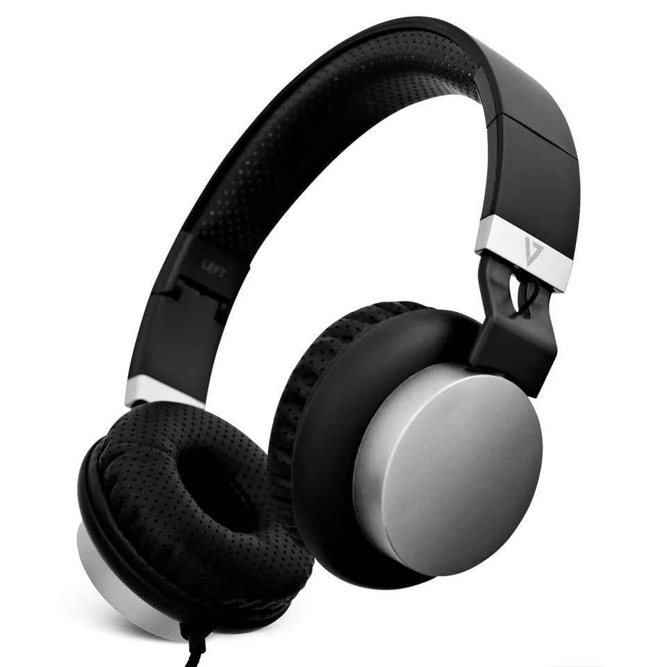 V7 Auriculares Ligero Negro Plata