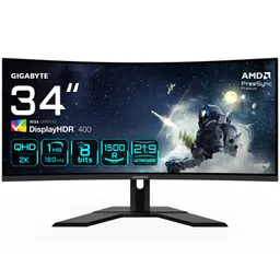 GIGABYTE G34WQCP 34" Curvo UWQHD 180Hz 1ms FreeSync Premium