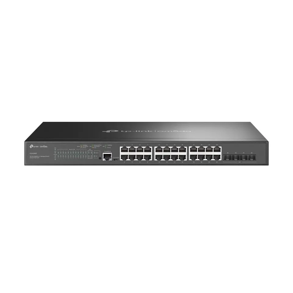 TP-Link Omada SG3428MP Switch Gestionado L2+ PoE 1U Negro