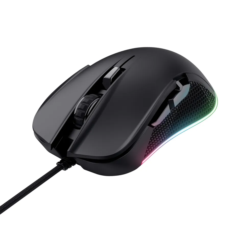 Trust GXT 922 YBAR Ratón Gaming Mano Derecha USB-A 7200 DPI