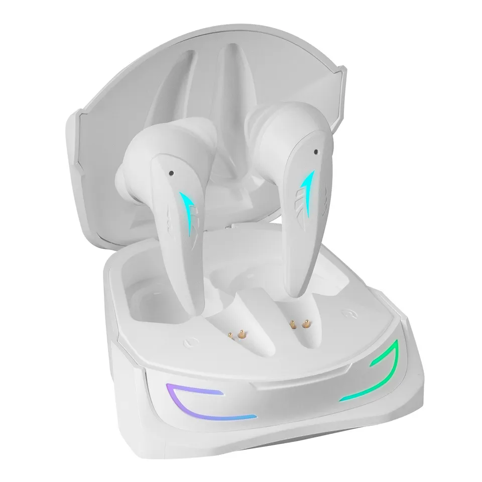 Mars Gaming MHI-ULTRA Blanco TWS RGB Flow BT5.3 24H Batería