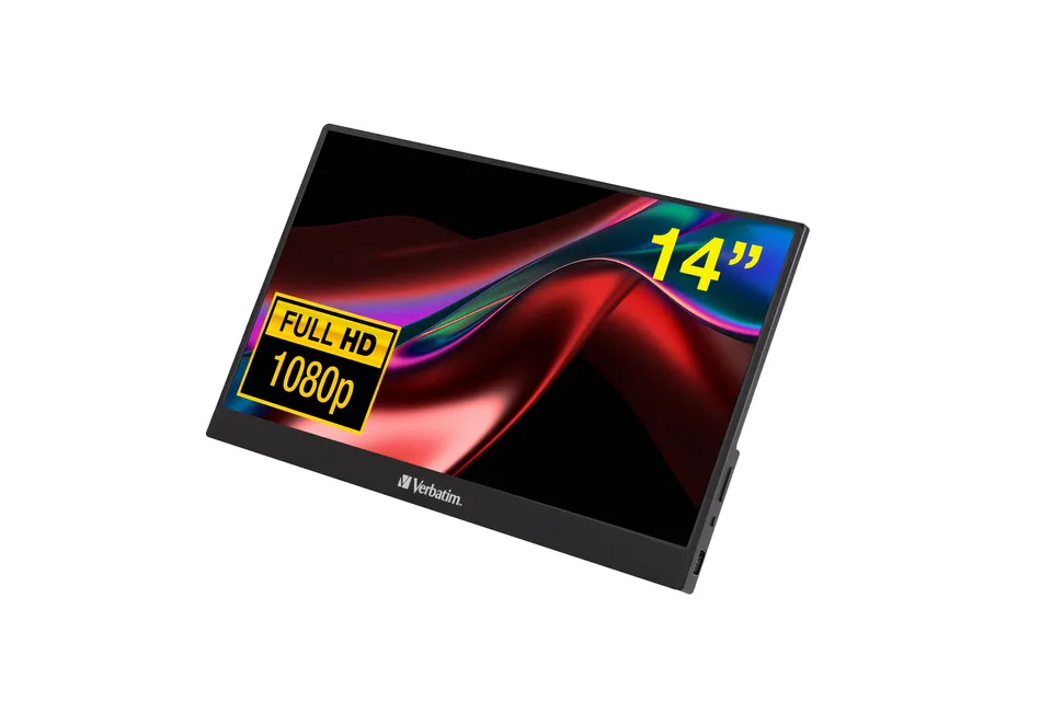 Verbatim 49590 pantalla PC 14" Full HD LCD negra