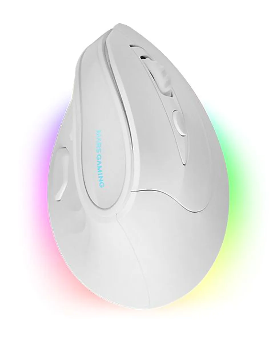 Mars Gaming MM-SK Vertical Tri-Mode RGB 8400 DPI White