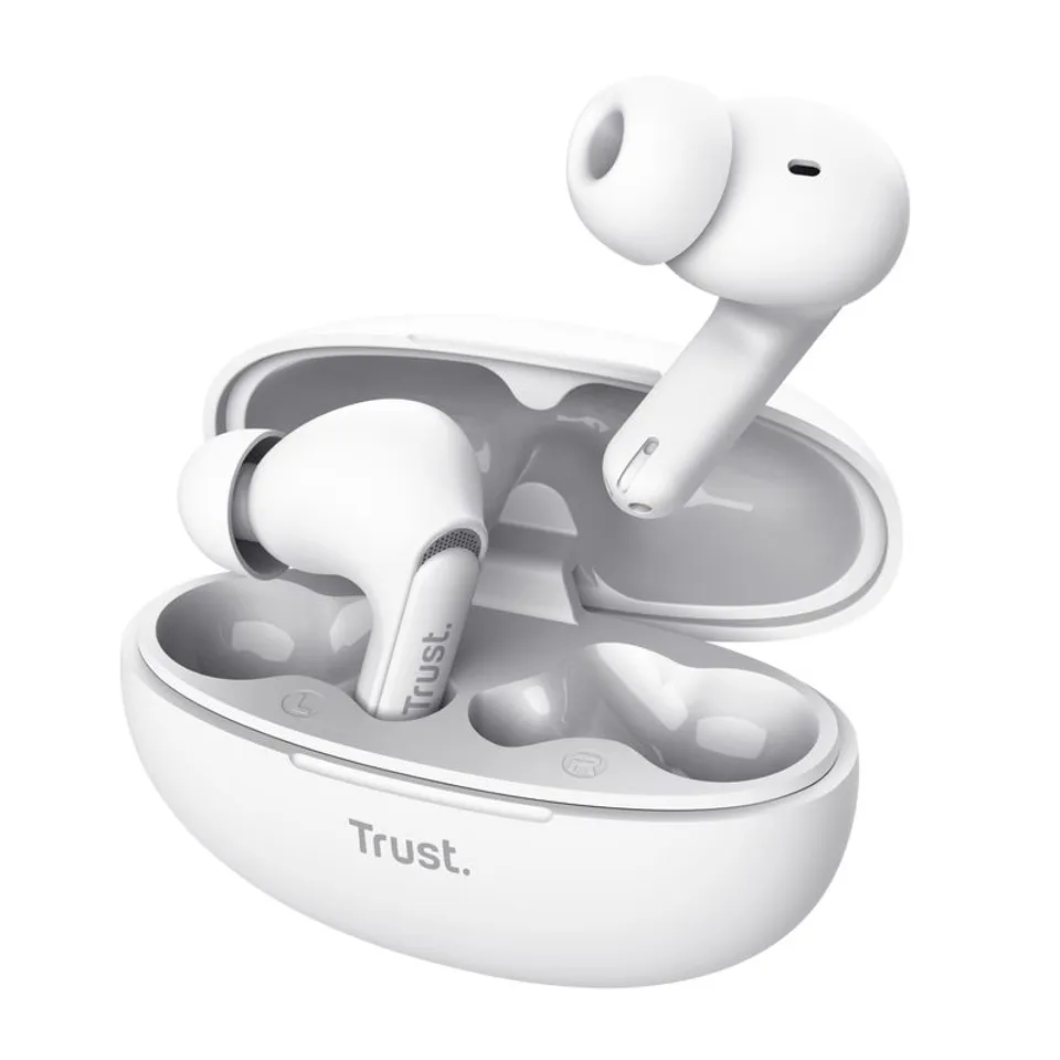 Trust Yavi TWS Auriculares In-Ear Bluetooth USB-C Blanco