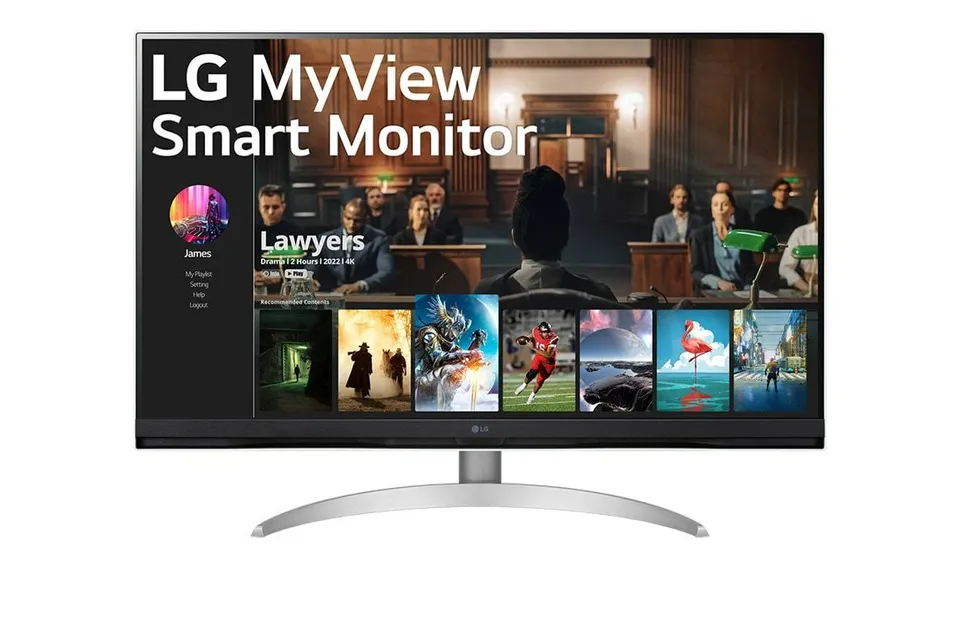 LG 32SQ700S-W 81,3 cm (32") 4K UHD LED Monitor White