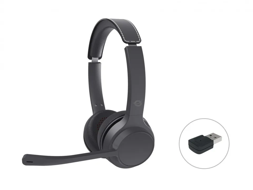 Conceptronic POLONA04BA Auriculares Bluetooth/USB-C Negro