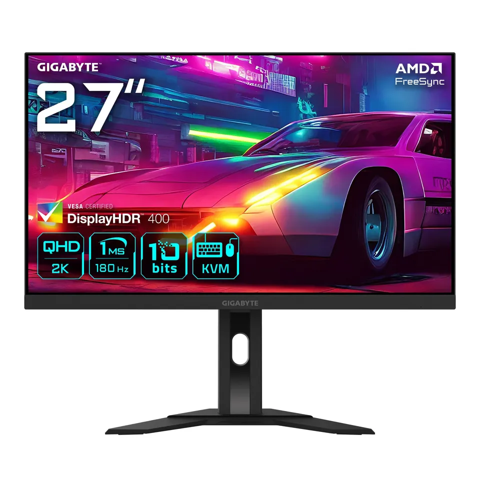 GIGABYTE M27QA 27" Monitor de juegos QHD 180Hz 1ms FreeSync
