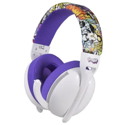 Indeca Auriculares Gaming Inalámbricos 2.4GHz Bluetooth Multiplataforma Blancos