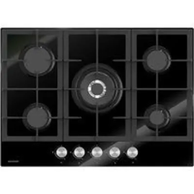 Infiniton 78GLN52 Placa de Gas 5 Zonas 70cm Cristal Negro