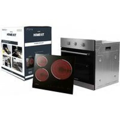 Infiniton HV-CB65H30 Kit Horno Multifuncion 70L y Placa Vitrocerámica 60cm A Negro