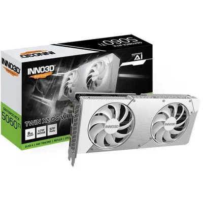 INNO3D GeForce RTX 5060 Ti TWIN X2 OC 8GB GDDR7 Blanca
