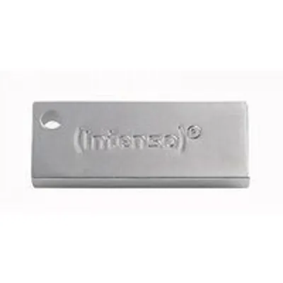 Intenso USB 3.2 Gen 1 32GB Premium Line, sin tapa, velocidad 100MB/s, metálico, plata