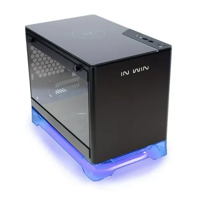 InWin A1 Negra Mini-ITX RGB USB 3.0 + Fuente 600W 80+ Bronze