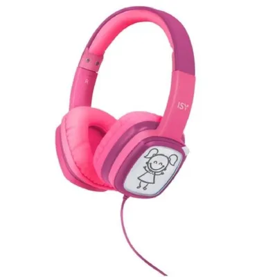 ISY Ihp-1001-pk Auriculares Infantiles Cable Rosa