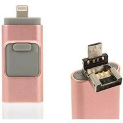Ital i-Flash OTG 16GB USB/Micro USB/Lightning Rosa