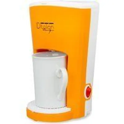 Italian Design Total Funny Pro Cafetera de Goteo 1 Servicio Naranja/Blanca