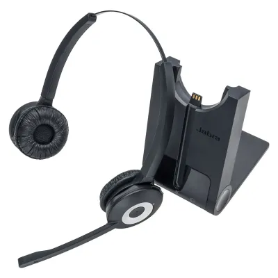 Jabra Pro 920 Duo Auriculares Inalámbricos Diadema Oficina Central de Llamadas Negros