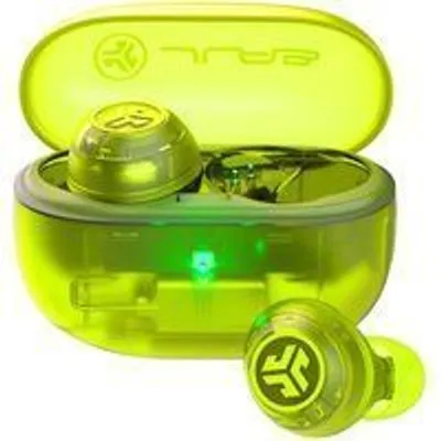 JLab Go Pop ANC Auriculares Bluetooth TWS con Cancelación Activa de Ruido Verde Transparente