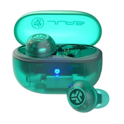 JLab Go Pop ANC Auriculares TWS Verde Azulado Transparente