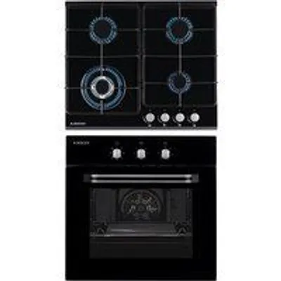 Jocel JPK4GV200143 Conjunto Placa a Gas + Horno Elétrico 73L Integrado Negro Clase A