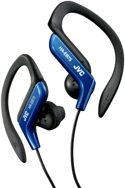 JVC HA-EB75 Auriculares In-Ear Deportivos Gancho Negro/Azul