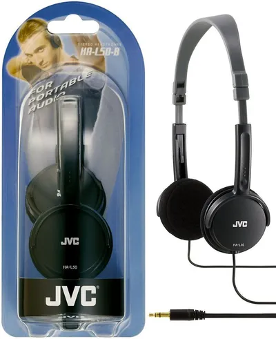 JVC HA-L50-B Auriculares Diadema Alámbricos Negro