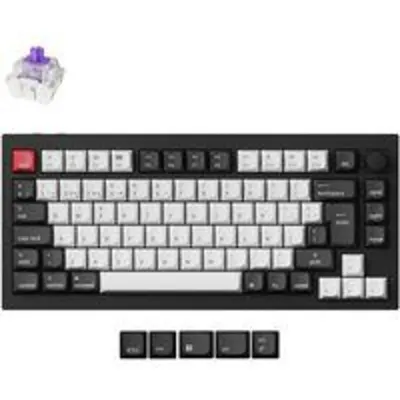 Keychron Q1 HE QMK Teclado Mecánico Inalámbrico Bluetooth Multidispositivo Switch Purple Negro
