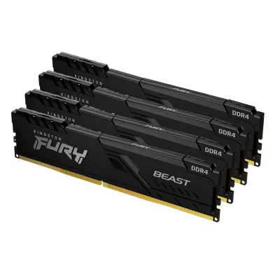 Kingston FURY Beast 32GB DDR4 3200MT/s CL16 Kit de 4 Black