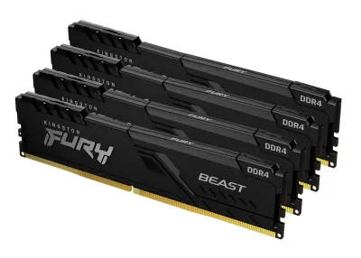 Kingston FURY Beast 32GB DDR4-3600 CL17 Kit de 4 Black